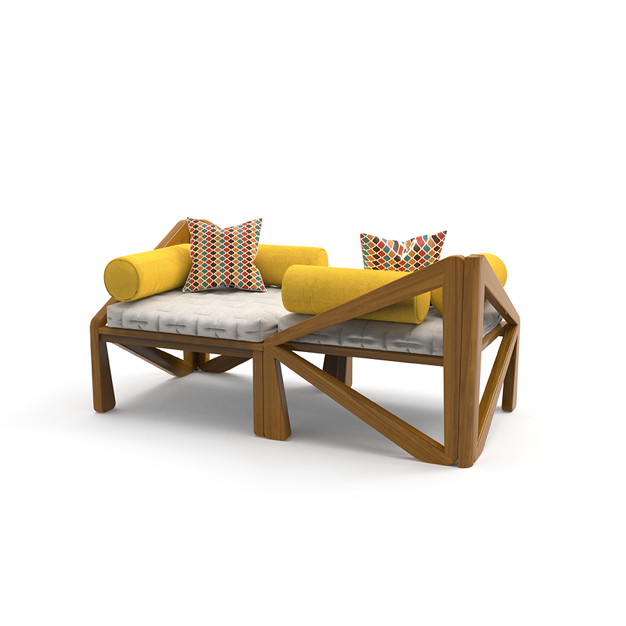 Snug Settee | Teakwood Sofa