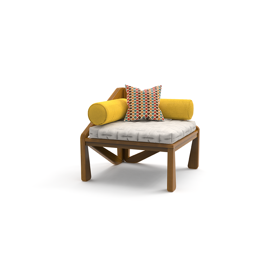 Snug Settee | Teakwood Sofa