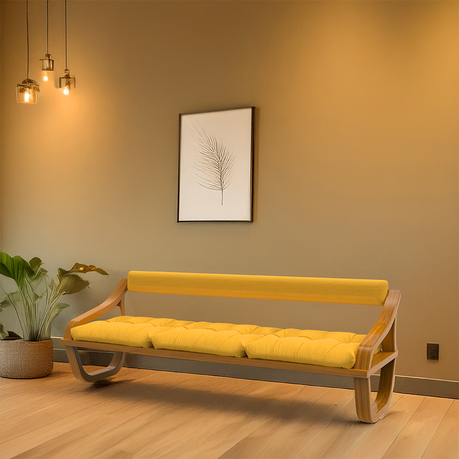 Curve Comfort | Teakwood Sofa