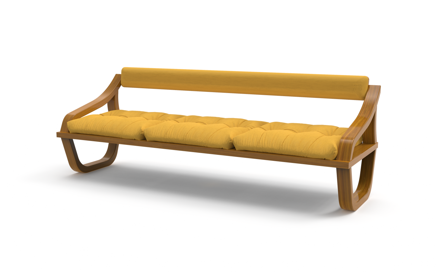 Curve Comfort | Teakwood Sofa