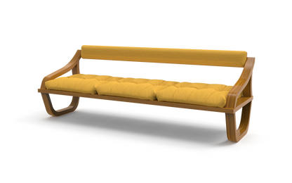 Curve Comfort | Teakwood Sofa