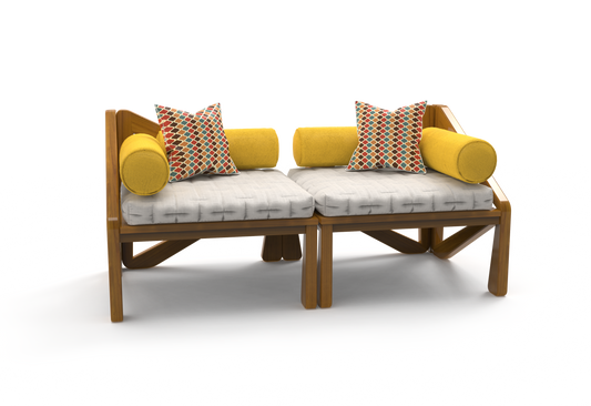 Snug Settee | Teakwood Sofa