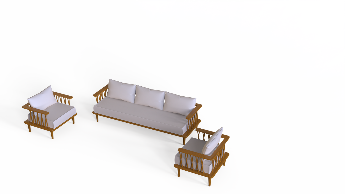 Wabi Sabi | Teakwood Sofa